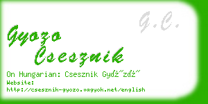 gyozo csesznik business card